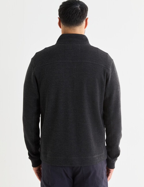 Line 7 Farrel Fleece Full Zip Sweatshirt, Charcoal product photo View 02 L