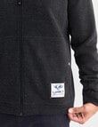 Line 7 Farrel Fleece Full Zip Sweatshirt, Charcoal product photo View 06 S