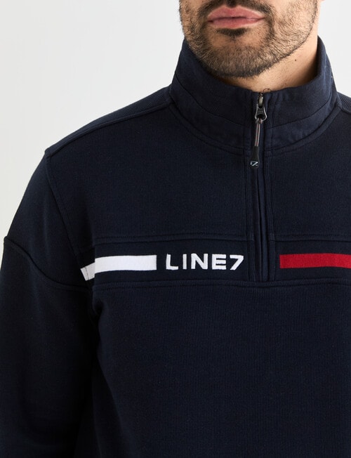 Line 7 Jules Fleece 1/4 Zip Sweatshirt,Navy product photo View 06 L