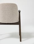 LUCA Furniture Hudson Dining Chair with Armrest, Beige/Brown product photo View 06 S