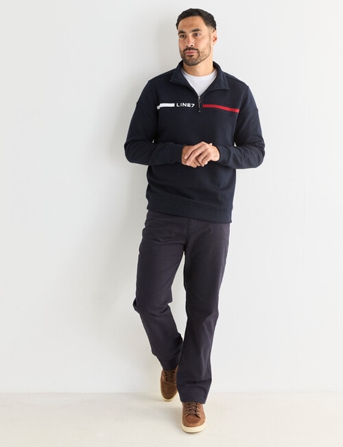 Line 7 Jules Fleece 1/4 Zip Sweatshirt,Navy product photo View 03 L