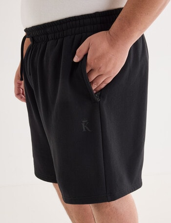 Gasoline King Size Fleece Short, Black product photo