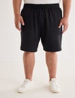 Gasoline King Size Fleece Short, Black product photo View 04 S