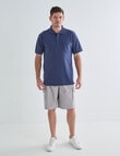 Chisel Elastic waist Cargo Short, Light Grey product photo View 03 S
