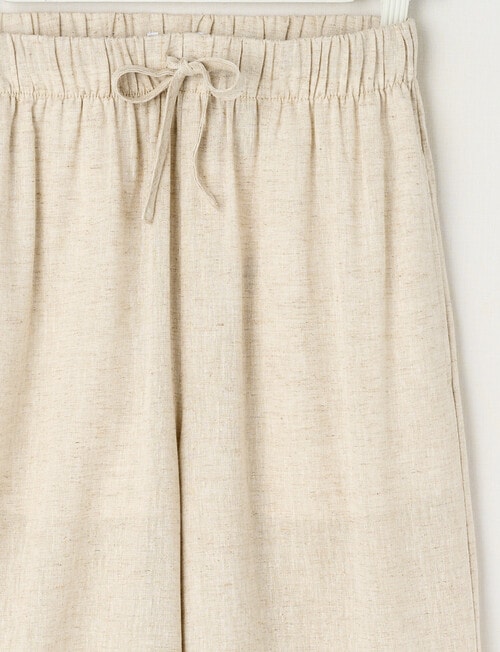Switch Isla Tie Waist Linen Blend Pant, Natural product photo View 02 L