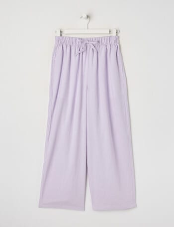 Switch Isla Tie Waist Linen Blend Pant, Pale Lilac product photo