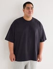 Gasoline King Size Oversized Fit Tee, Black product photo