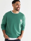 Line 7 Fleece Crew Neck Sweatshirt, Teal product photo
