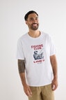 Line 7 Short Sleeve FC Tee Reel Good, White product photo