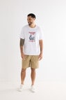 Line 7 Short Sleeve FC Tee Reel Good, White product photo View 03 S