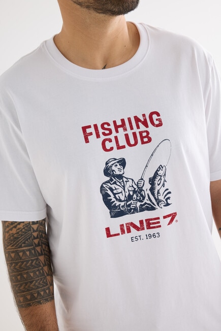 Line 7 Short Sleeve FC Tee Reel Good, White product photo View 04 L
