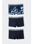 Bonds Everyday Trunk, 3-Pack, Marble Wave, Nu Black & Blair Blue product photo