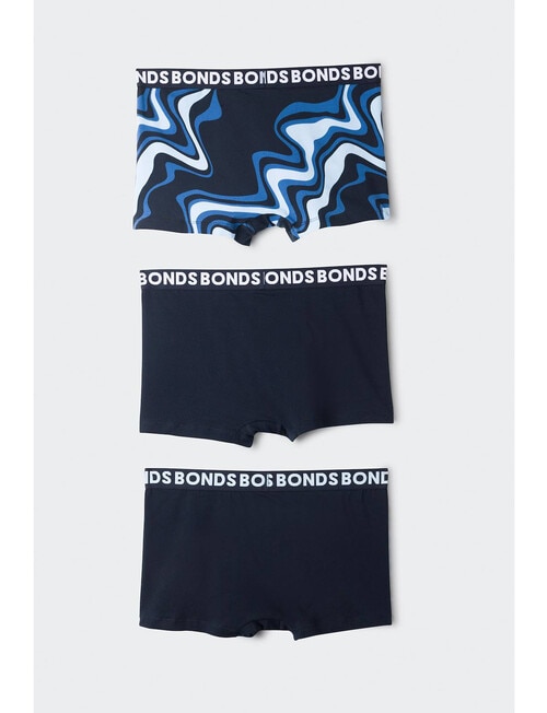 Bonds Everyday Trunk, 3-Pack, Marble Wave, Nu Black & Blair Blue product photo View 02 L
