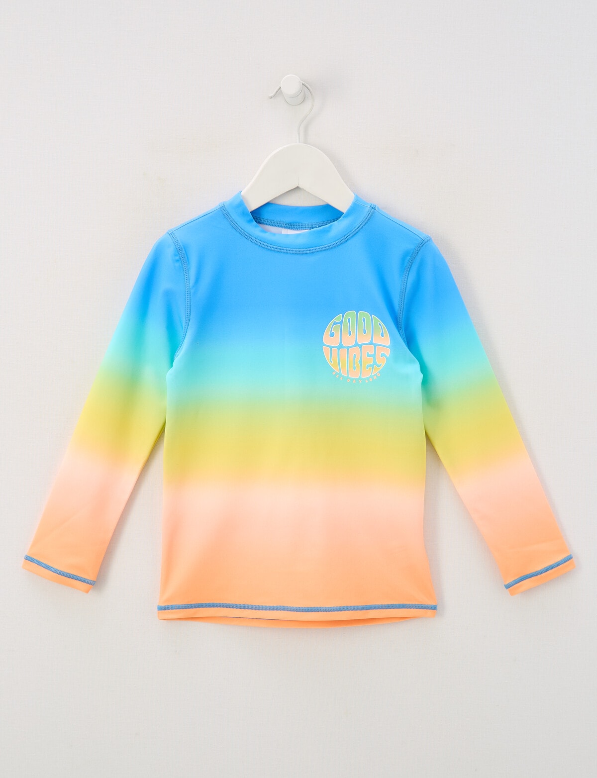 Wavetribe Ombre Long Sleeve Rash Top, Multi - Swimwear