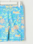 Wavetribe All Over Print Rash Short, Blue product photo View 02 S