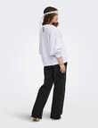 ONLY Deborah Long Sleeve Sweat, Light Grey Sardinas product photo View 02 S