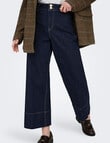 ONLY Madison Crop Denim Jean, Dark Blue product photo