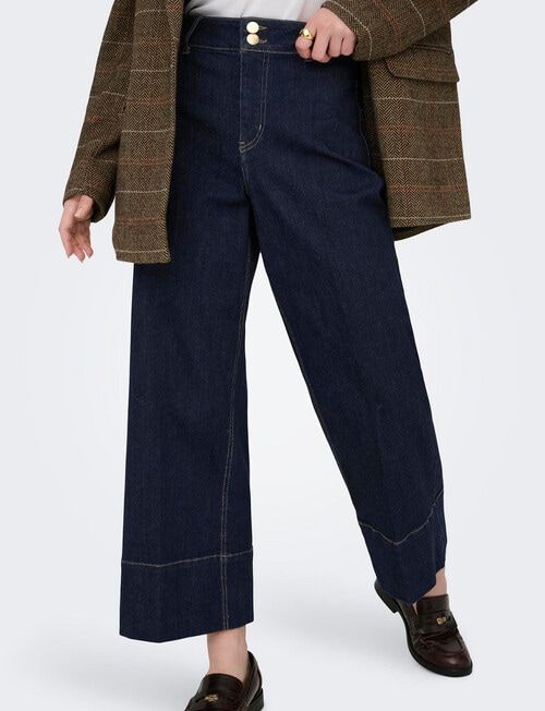 ONLY Madison Crop Denim Jean, Dark Blue product photo