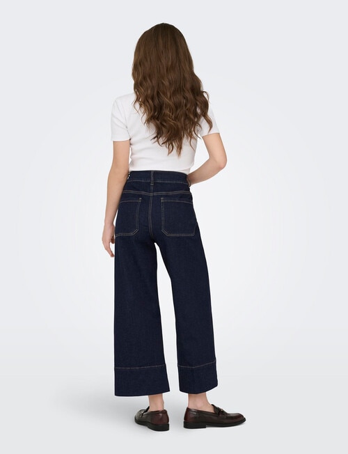 ONLY Madison Crop Denim Jean, Dark Blue product photo View 02 L