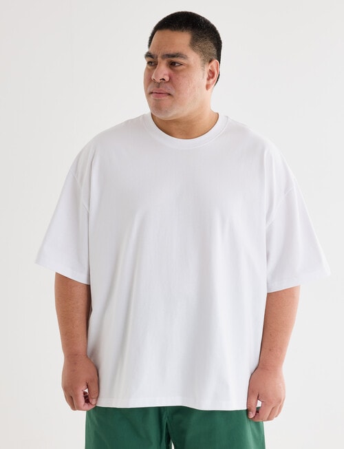 Gasoline King Size Oversized Fit Tee, White product photo View 04 L