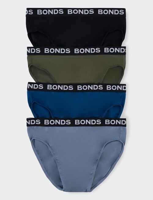 Bonds Hipster Brief, 4-Pack, Nu Black, Six Iron, Moonlit Sky & Storm Grey product photo