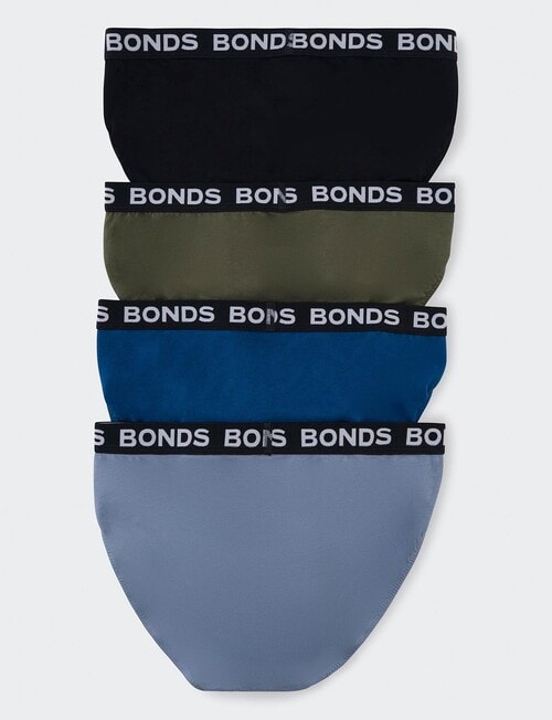 Bonds Hipster Brief, 4-Pack, Nu Black, Six Iron, Moonlit Sky & Storm Grey product photo View 02 L