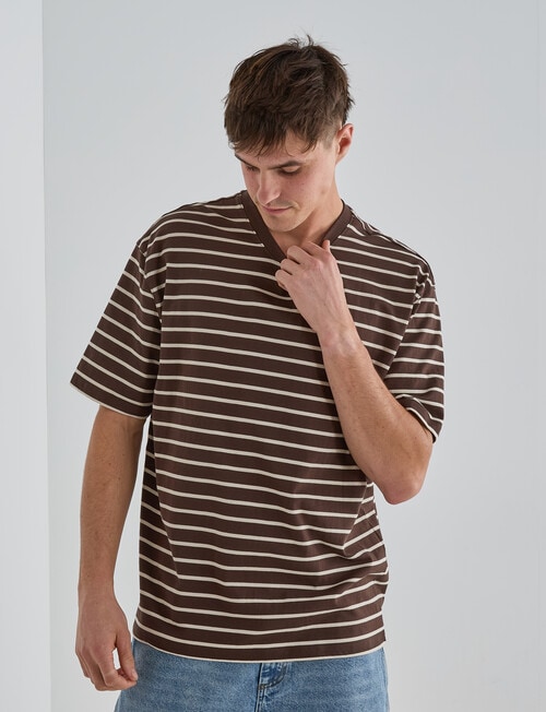 Gasoline Relaxed Ryder Tee, Espresso product photo