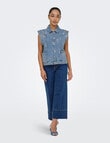 ONLY Madison Crop Denim Jean, Medium Blue product photo View 03 S