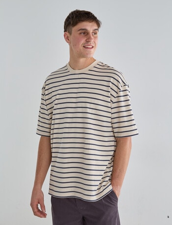 Gasoline Relaxed Ryder Tee, White product photo