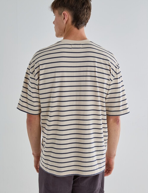 Gasoline Relaxed Ryder Tee, White product photo View 02 L