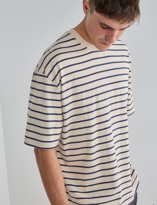 Gasoline Relaxed Ryder Tee, White product photo View 04 L