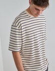 Gasoline Relaxed Ryder Tee, White product photo View 04 S