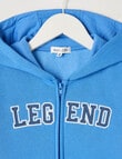 Mac & Ellie Front Zip Hoodie, Sea product photo View 03 S