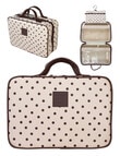 Tender Love + Carry Hanging Washbag, Cream Polka product photo