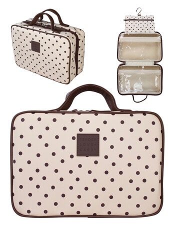 Tender Love + Carry Hanging Washbag, Cream Polka product photo