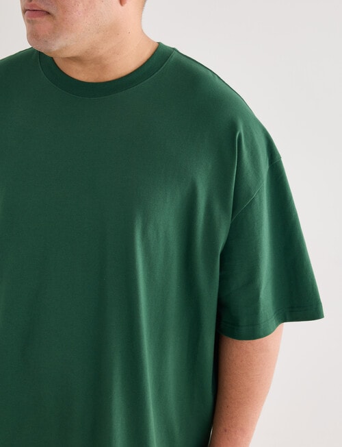 Gasoline King Size Oversized Fit Tee, Deep Green product photo View 04 L