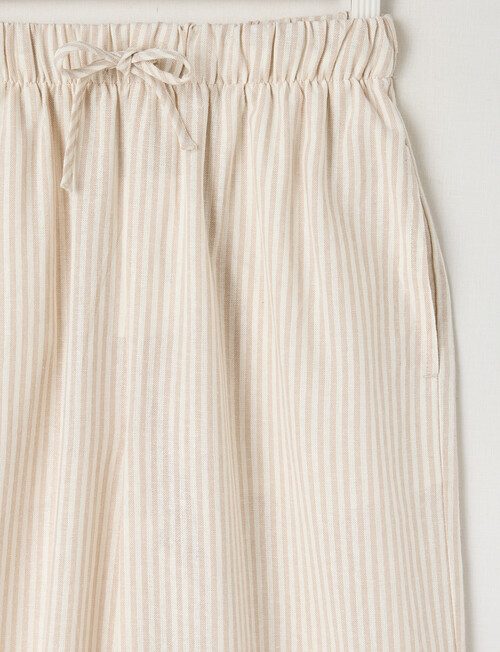 Switch Isla Stripe Tie Waist Linen Blend Pant, Natural product photo View 02 L