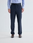 Laidlaw + Leeds Navy Check Tailored Pant, Navy product photo
