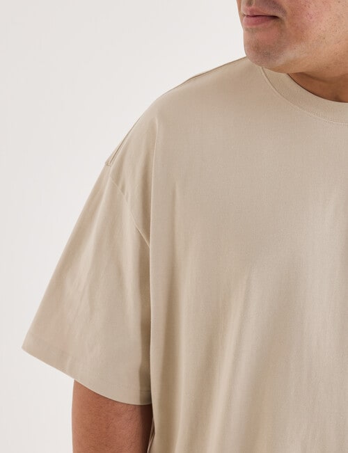 Gasoline King Size Oversized Fit Tee, Bone product photo View 04 L