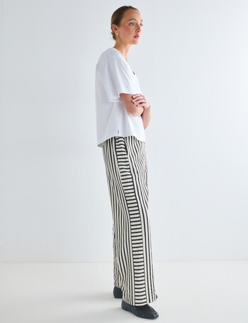 Jigsaw Element Seersucker Pant, Black Stripe product photo