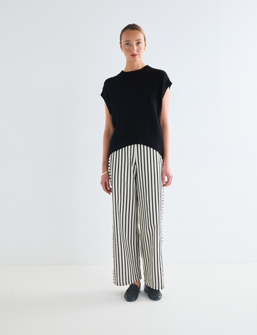 Jigsaw Element Seersucker Pant, Black Stripe product photo View 04 L