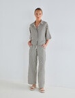 Jigsaw Element Seersucker Pant, Black Stripe product photo View 07 S