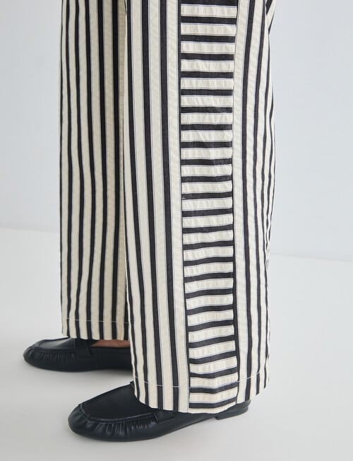 Jigsaw Element Seersucker Pant, Black Stripe product photo View 08 L