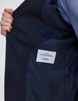 Laidlaw + Leeds Navy Check Tailored Jacket, Navy product photo View 05 S