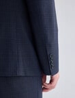 Laidlaw + Leeds Navy Check Tailored Jacket, Navy product photo View 07 S