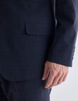 Laidlaw + Leeds Navy Check Tailored Jacket, Navy product photo View 08 S