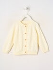 Little Bundle Little Chick Crew Neck Cardigan, Papyrus product photo