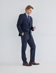 Laidlaw + Leeds Navy Check Tailored Jacket, Navy product photo View 03 S