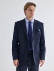 Laidlaw + Leeds Navy Check Tailored Jacket, Navy product photo View 06 S