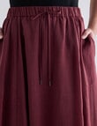 Mineral Zendaya Ramie Skirt, Mahogany product photo View 04 S